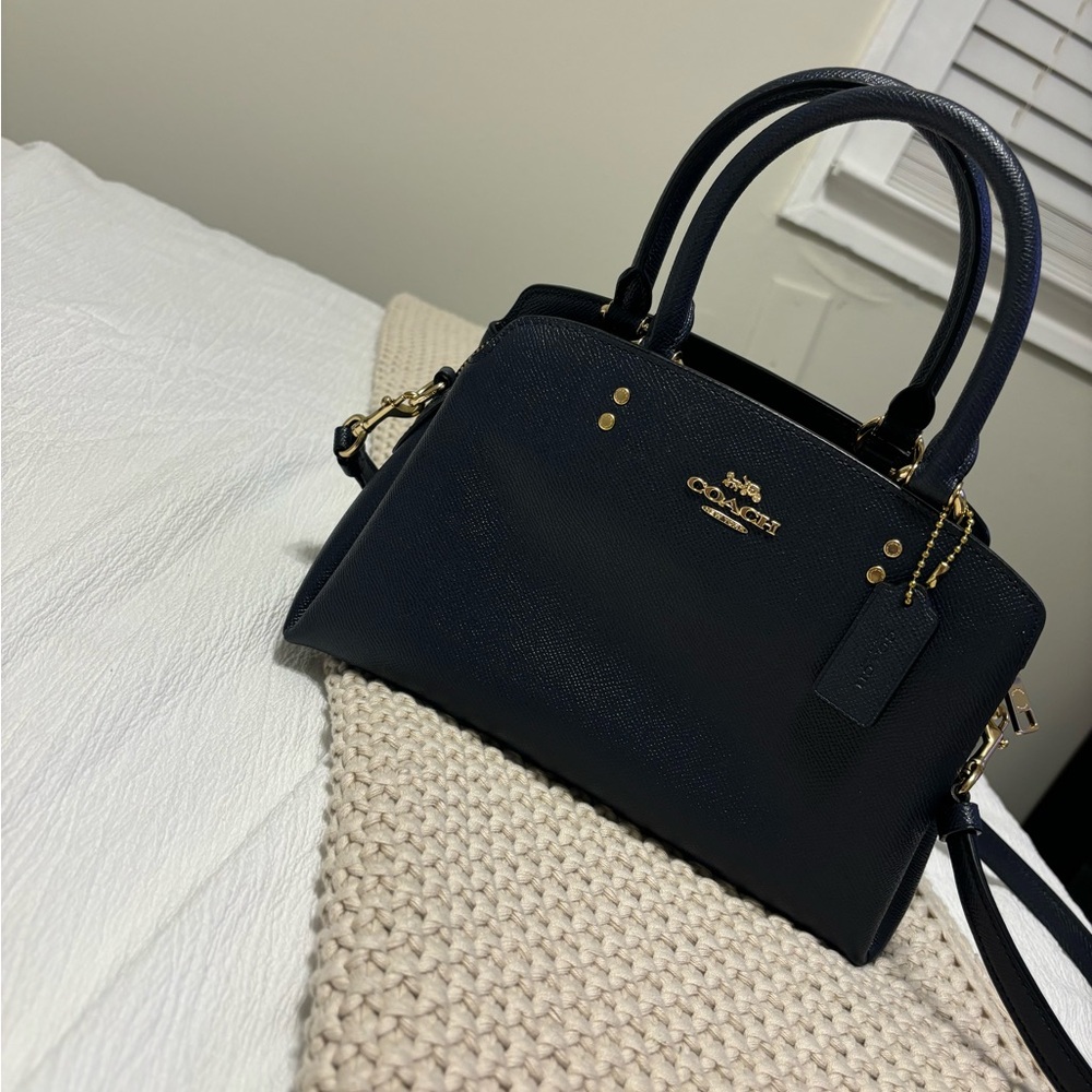 COACH Mini Lillie Carryall Leather Crossbody Bag